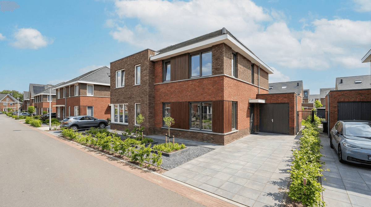 Modern new-build home in a neighbourhood in the northern Netherlands