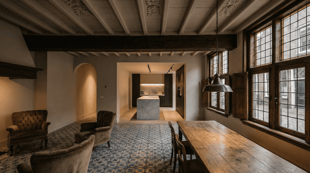 Gerenoveerd historisch pand in Groningen met originele details
